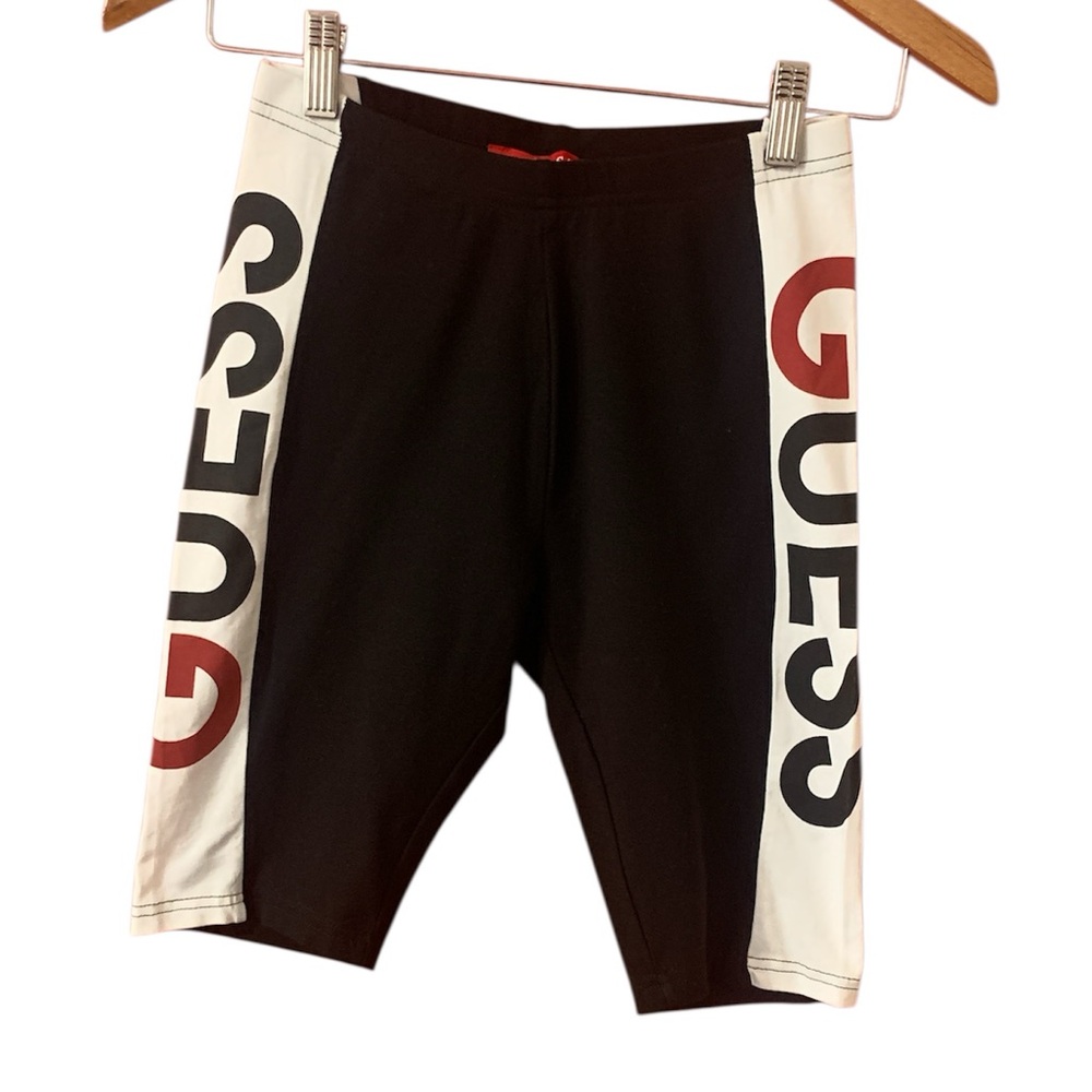 Guess Red and White Label on Black Fabric Women S